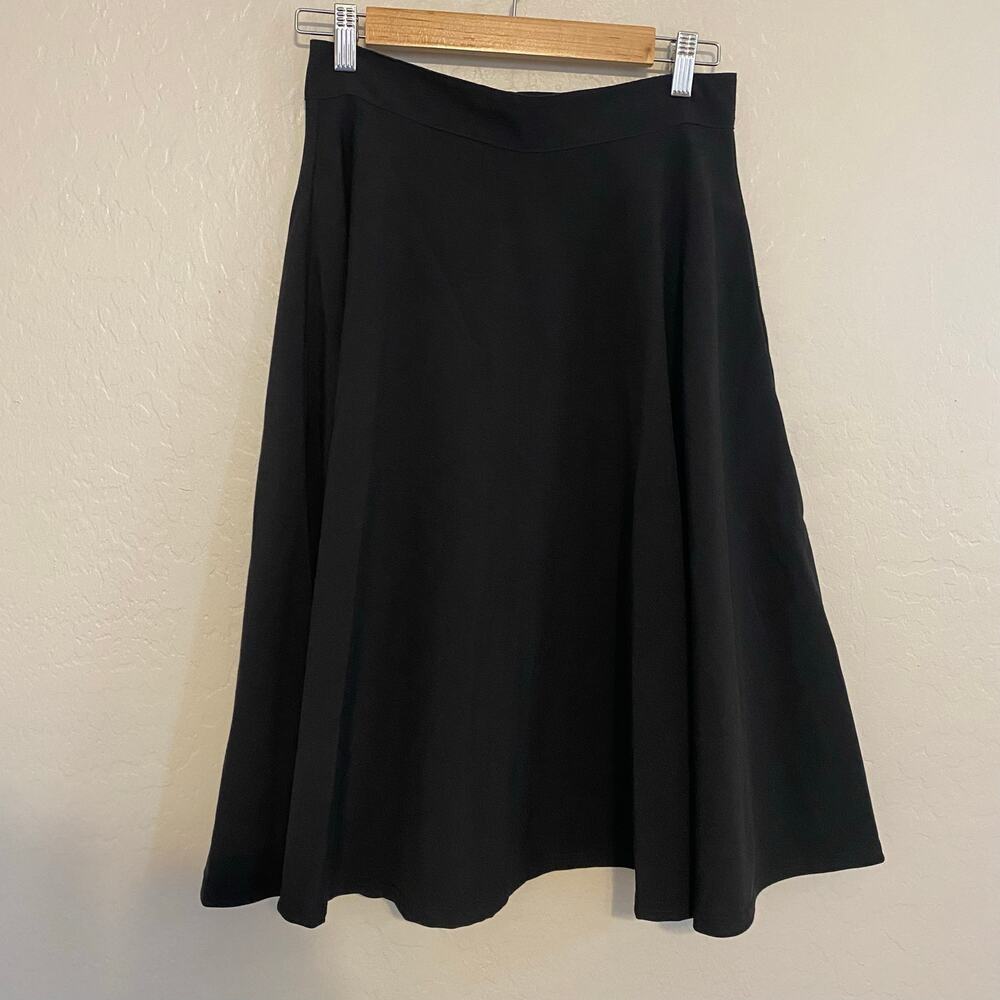 Rock Steady Swing Skirt Womens Size Medium Rockabilly Retro Pinup Circle Black